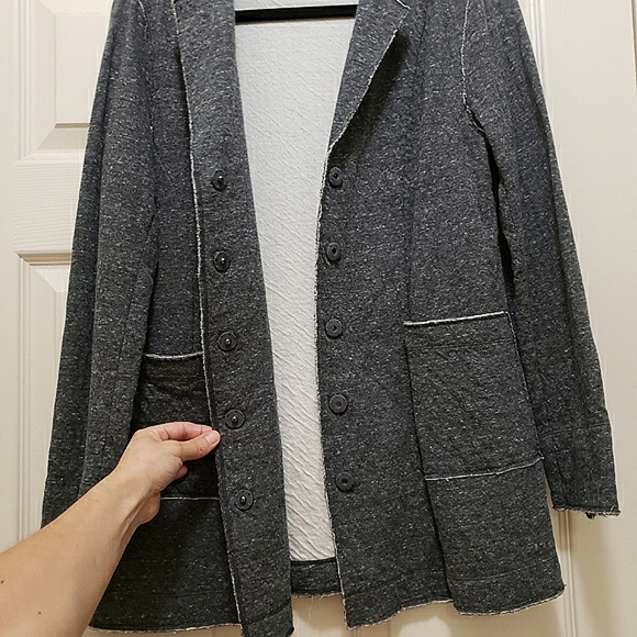 Eileen Fisher Sweatshirt Blazer Jacket Sz.S - Picture 7 of 13